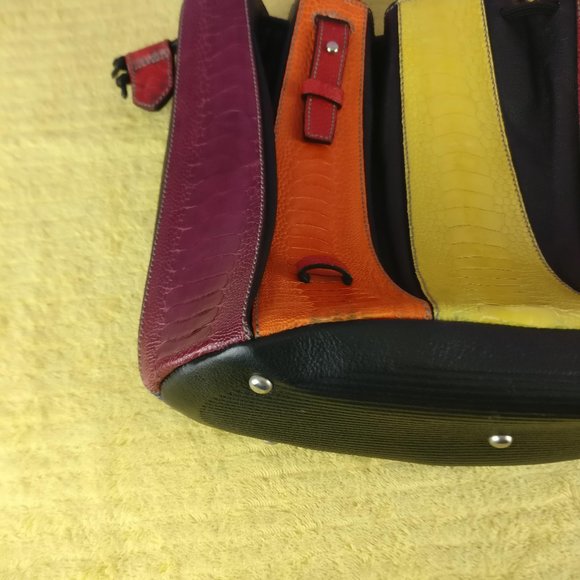 VIA VENETA Provoque Pure Ostrich Quill Leather Handbag Limited Edition - Picture 14 of 14